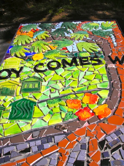 Sunday: Not-yet grouted, but otherwise finished, panel #5